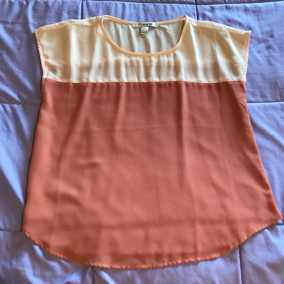 Forever 21! Cute Colorblock Blouse - Picture 2 of 7